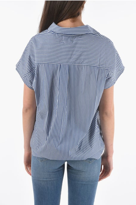 Gestreifte Bluse in Blau - Image 2