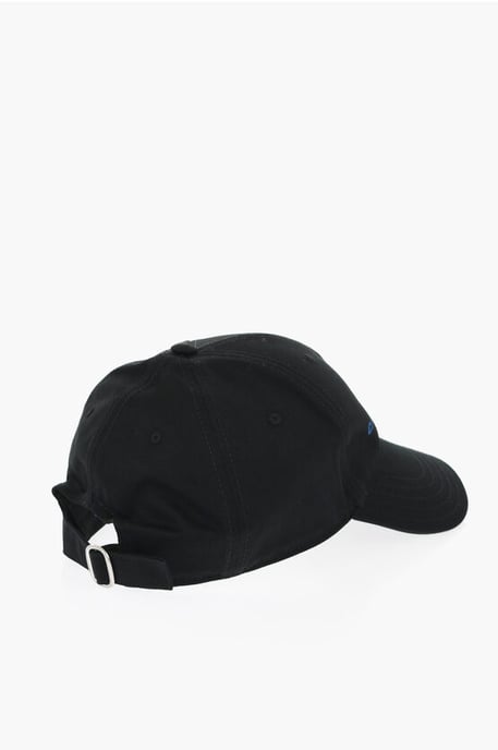 Einfarbige Kappe mit kontrastierendem Logo in Schwarz - Image 3