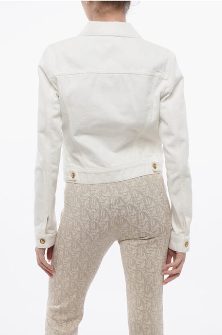Utility-Jeansjacke in Weiß - Image 2