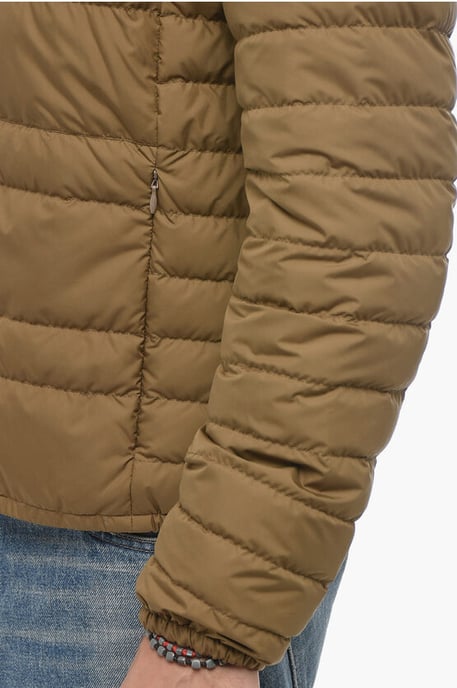Leichte Bomberjacke mit Stehkragen in Braun - Image 3