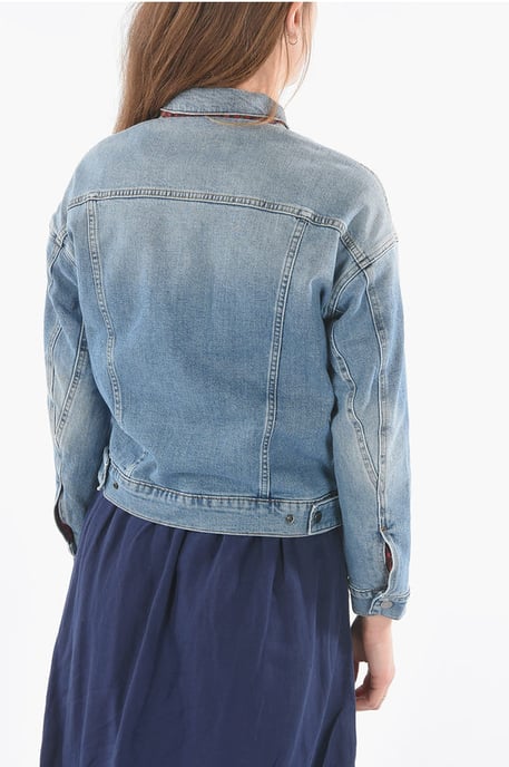 Denim AMERICAN Jacke mit silbernen Knöpfen in Blau - Image 2