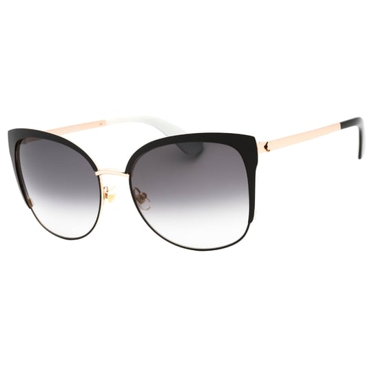 Kate Spade - Genice - Sonnenbrille mit schwarz-goldenem Rahmen und grauen Verlaufsgläsern - Image 2