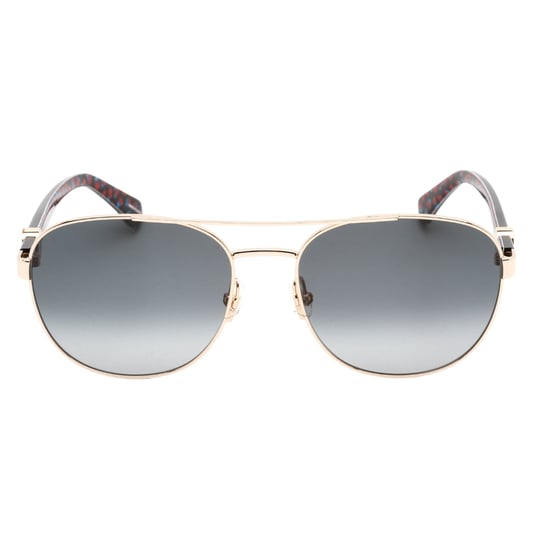 Kate Spade - Raglan-Sonnenbrille mit Goldrahmen und grau getönten Gläsern - Image 2