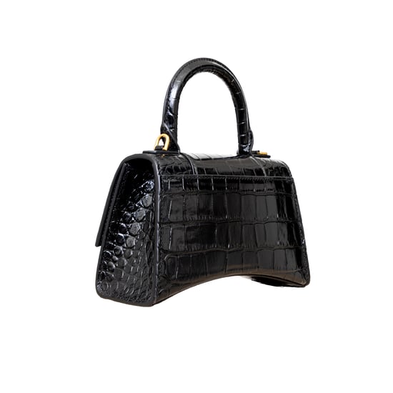 Balenciaga Hourglass XS Tasche mit Krokodilprägung – 20er - Image 4