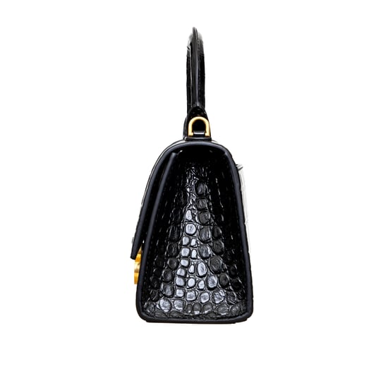 Balenciaga Hourglass XS Tasche mit Krokodilprägung – 20er - Image 5