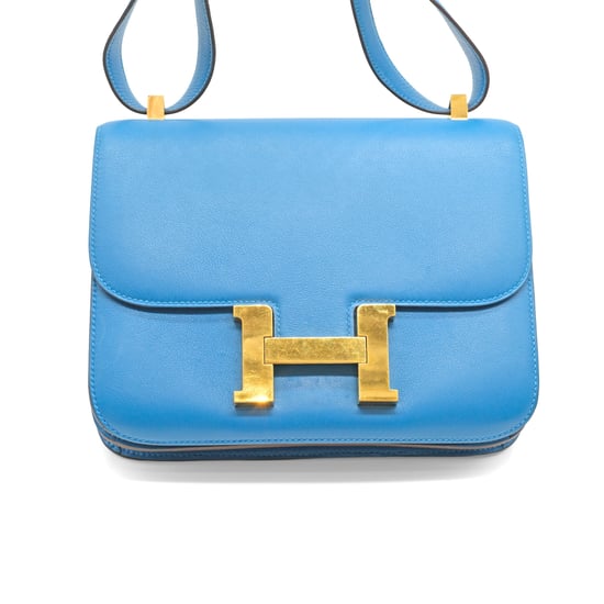 Hermès Constance 24 Blaue Sansibar Evercolor Ledertasche - 10er - Image 2