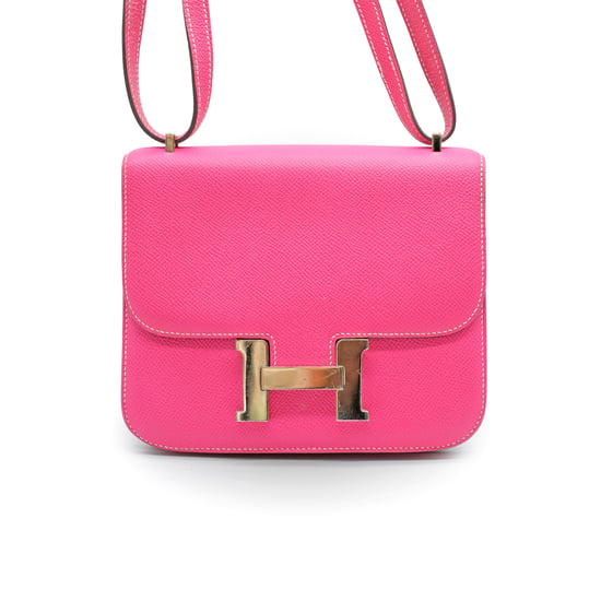 Hermès Constance 18 Mini-Tasche aus Epsom-Leder in Fuchsia – 10er - Image 1