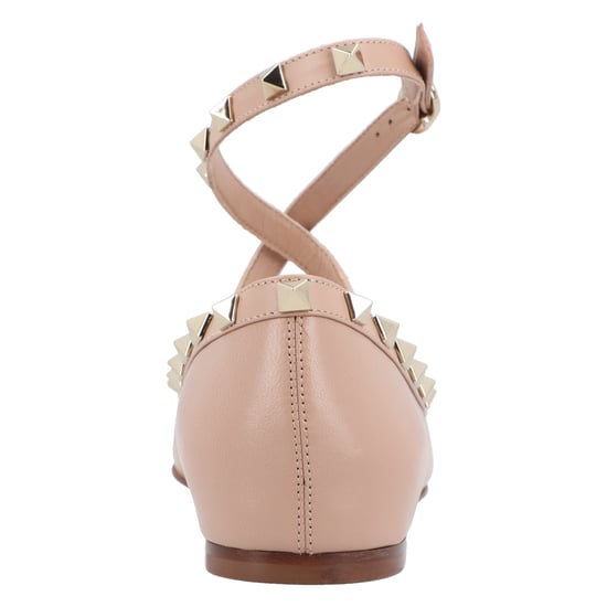 Valentino Rockstud Nappa-Ballerinas Rosa - Image 3