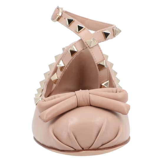 Valentino Rockstud Nappa-Ballerinas Rosa - Image 5