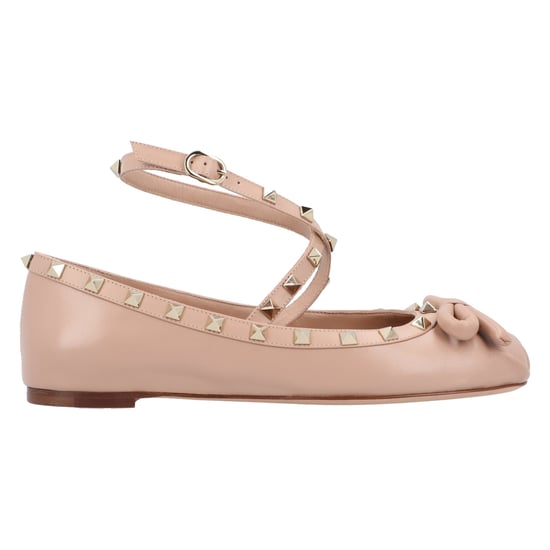 Valentino Rockstud Nappa-Ballerinas Rosa - Image 6