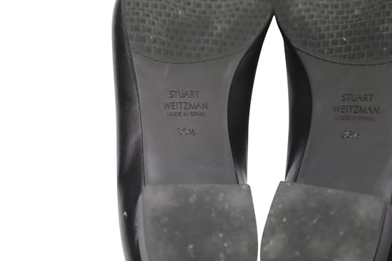 Stuart Weitzman Ballerinas aus schwarzem Leder - Image 2