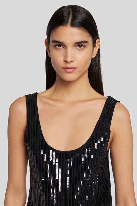 Damen Sequin Knit Jumpsuit - Image 2