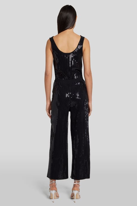 Damen Sequin Knit Jumpsuit - Image 3