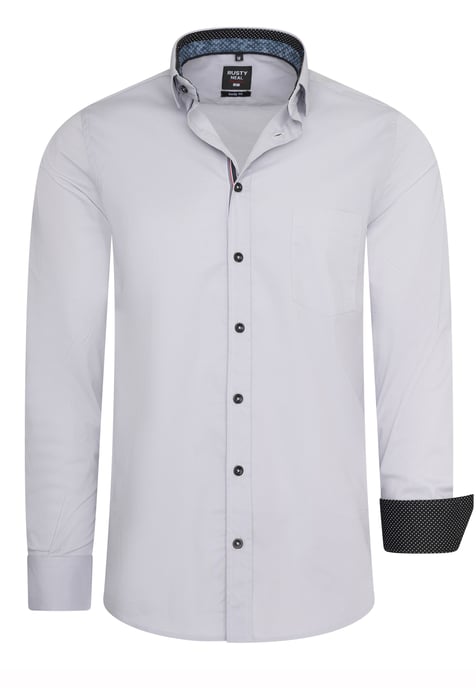 Freizeit- Business Hemd im Kontrast Design - Image 1