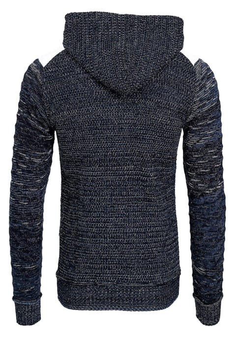 Full Zip Grobstrick Kapuzen-Strick-Jacke - Image 2
