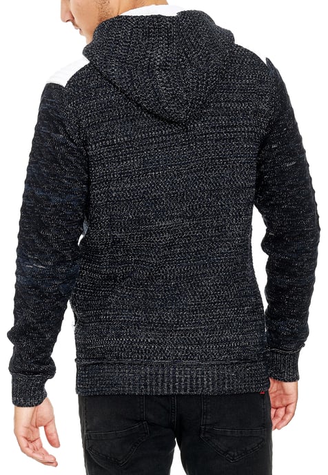 Full Zip Grobstrick Kapuzen-Strick-Jacke - Image 4