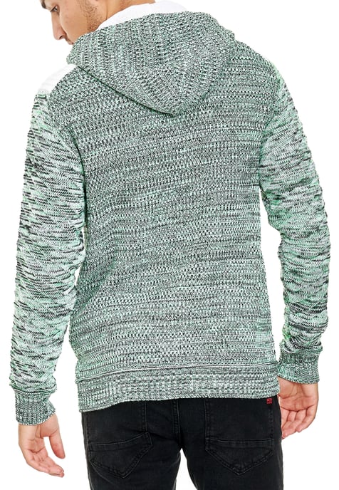 Full Zip Grobstrick Kapuzen-Strick-Jacke - Image 4