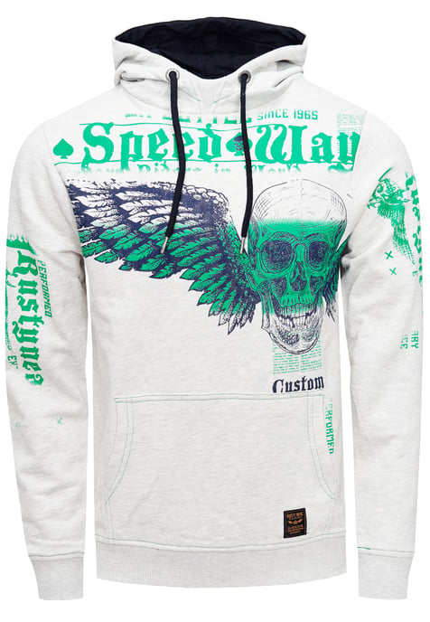 Streetwear "FLYING SKULL" Sweater - Image 1