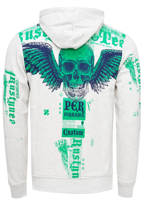 Streetwear "FLYING SKULL" Sweater - Image 2