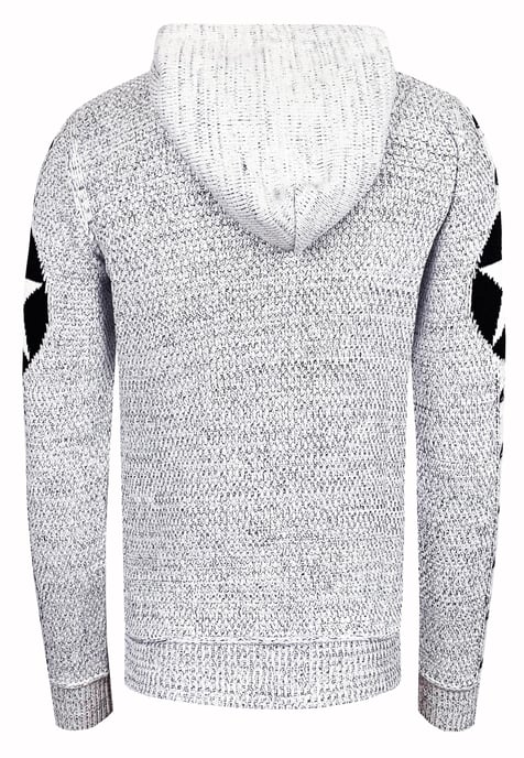 Grobstrick Comic Kapuzen-Pullover - Image 2