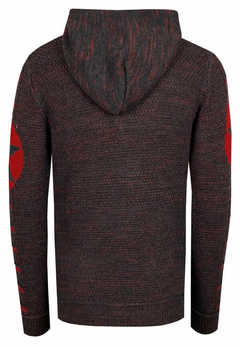 Grobstrick Comic Kapuzen-Pullover - Image 2