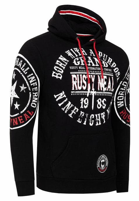 Streetwear Kapuzen-Pullover mit Prints - Image 2
