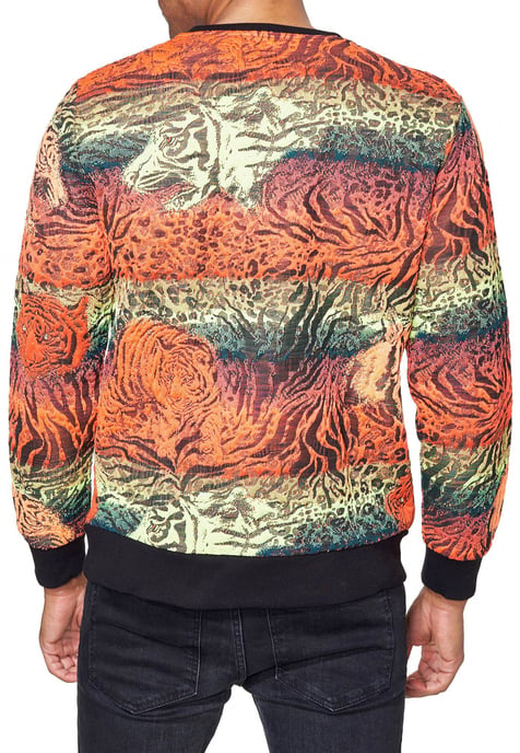 Neon Jacquard Tiger Sweater - Image 4