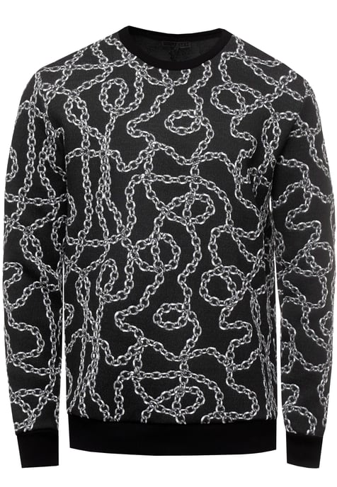 Jacquard Sweater im Iron Design - Image 1