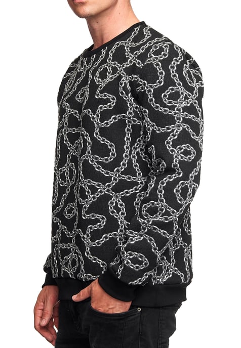 Jacquard Sweater im Iron Design - Image 3