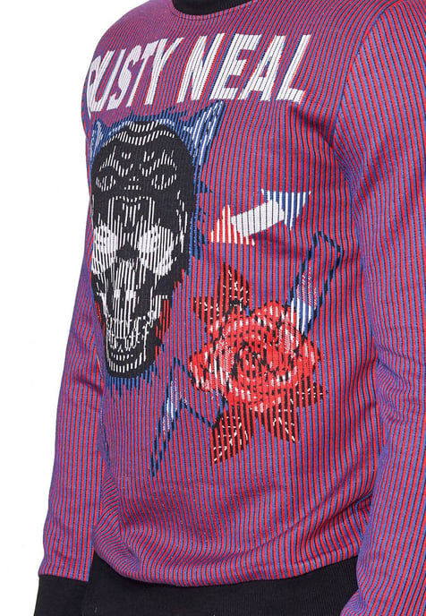 Lila Jacquard Sweatshirt im Black Panther Design - Image 5