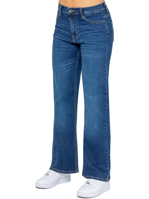 Enzo | Womens Wide Leg Jeans - Image 2