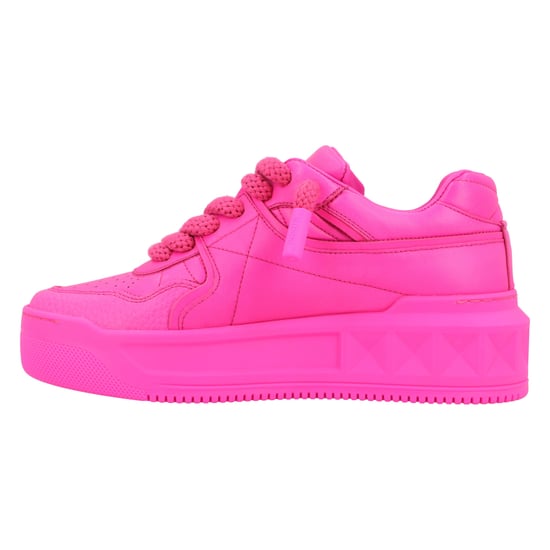 Valentino One Stud XL Leder-Sneakers Rosa - Image 2