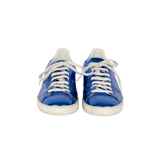 Louis Vuitton Metallic-Blaue Sneakers - 10er - Image 2