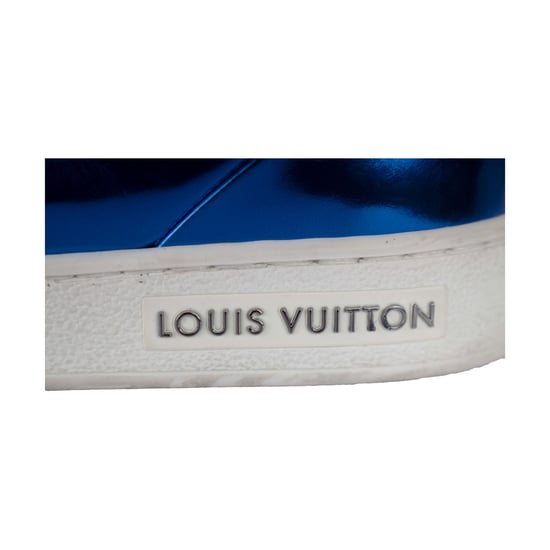 Louis Vuitton Metallic-Blaue Sneakers - 10er - Image 3