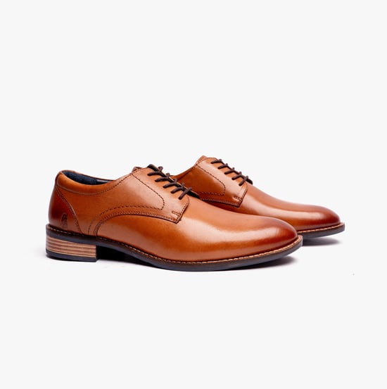 Hush Puppies Damien Herren Klassische Schnürschuhe Tan - Image 3