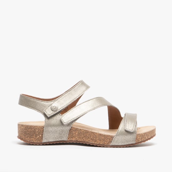 Josef Seibel Tonga 25 Damen Leder Klettverschluss Sandalen Crystal - Image 1