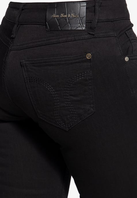 Amor, Truth & Trust Damen 5-Pocket Jeans Allrounder Stella schwarz - Image 3
