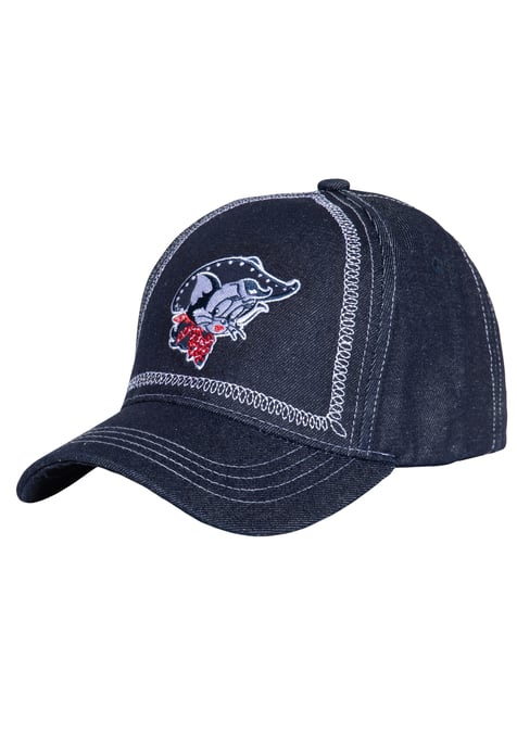 Queen Kerosin Damen Trucker Cap Rebel At Heart Texas Pride blau - Image 1