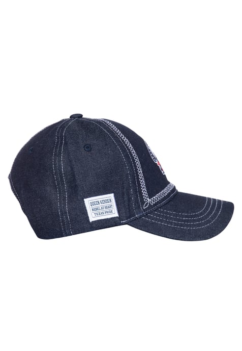 Queen Kerosin Damen Trucker Cap Rebel At Heart Texas Pride blau - Image 3