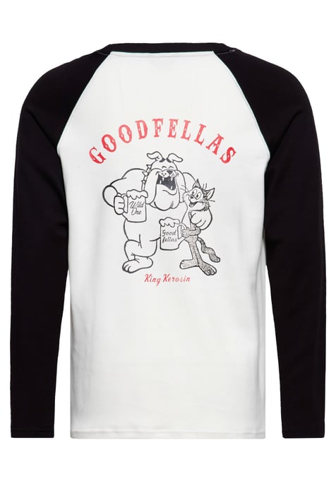King Kerosin Herren Langarmshirt Good Fellas weiß - Image 2