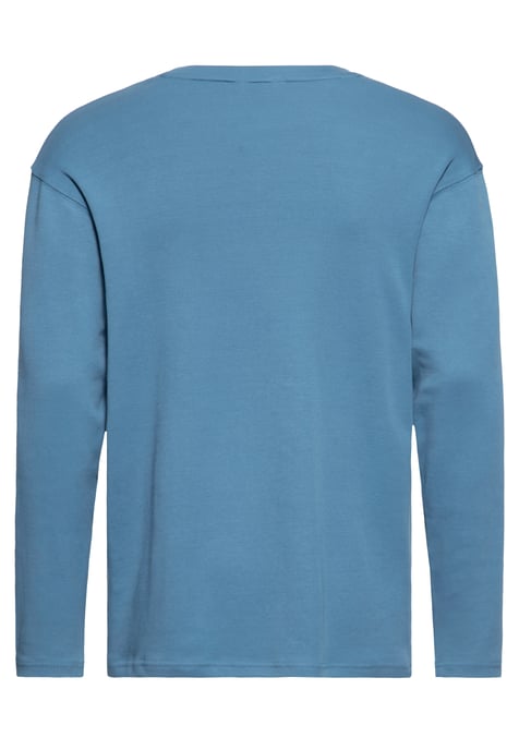 King Kerosin Herren Langarmshirt California Motor State blau - Image 2