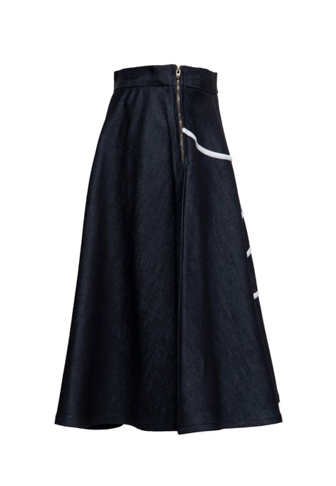 Queen Kerosin Damen Swing Rock Poodle dunkelblau - Image 3