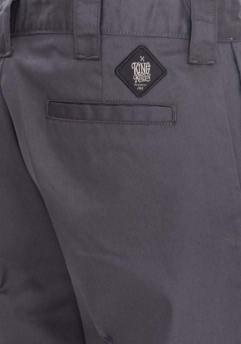 King Kerosin Herren King Kerosin Workwear Shorts in Oil-Washed Optik Garage Wear grey - Image 3
