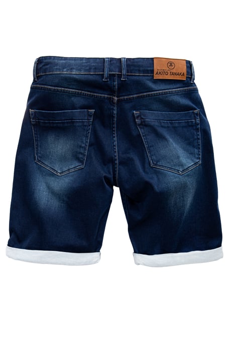 Akito Tanaka Herren AKITO TANAKA Herren Jogg Shorts im Denim-Look dunkelblau - Image 2