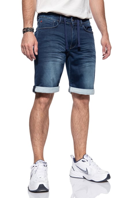 Akito Tanaka Herren AKITO TANAKA Herren Jogg Shorts im Denim-Look dunkelblau - Image 5
