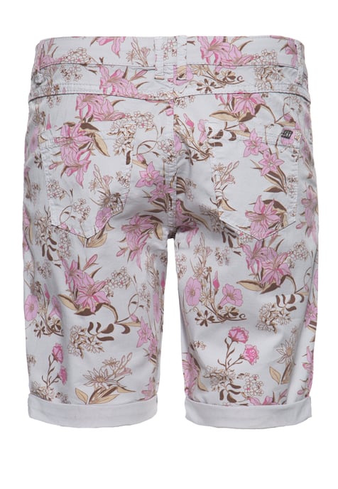 Amor, Truth & Trust Damen ATT JEANS Feminine Jeansshorts mit floralem All-Over Print Lola hellgrau - Image 2