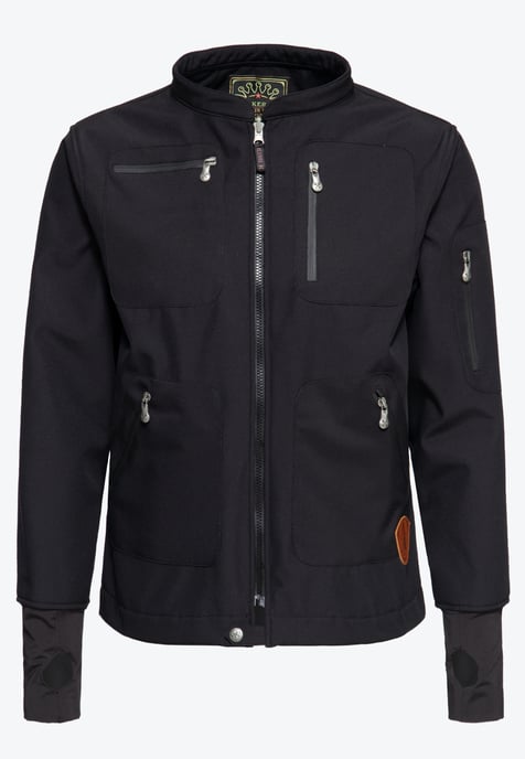 King Kerosin Herren Outdoor Sweatjacke K.K. Adventure Gear schwarz - Image 5