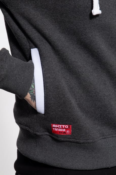 Akito Tanaka Herren Kapuzen Sweater Triple Tone rot - Image 3