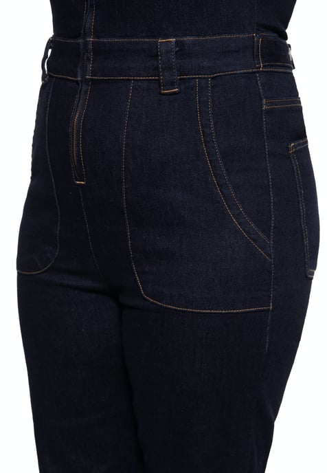 Queen Kerosin Damen Workwear Overall Denim - Image 3