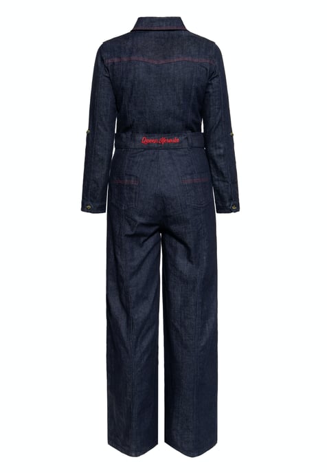 Queen Kerosin Damen Western-Style Overall Denim - Image 2